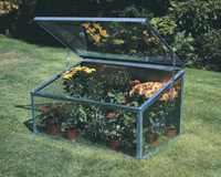 Fr�hbeet mit Stahlrahmen