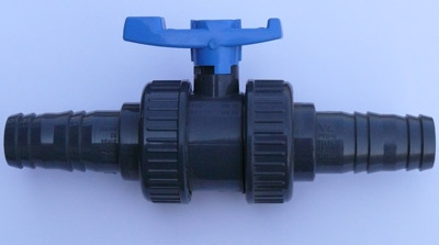 Kugelhahn mit Schlauchtüllen Kugelhahn mit Schlauchtüllen