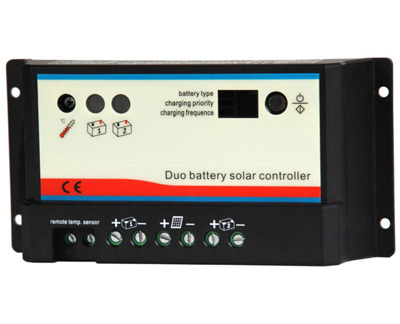 Laderegler 12-24V 20A f�r 2 Batterien