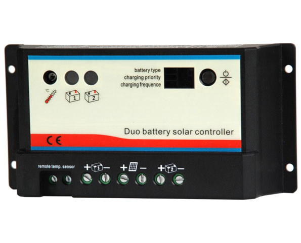 Laderegler mit 12-24V und 20A f�r 2 Batterien