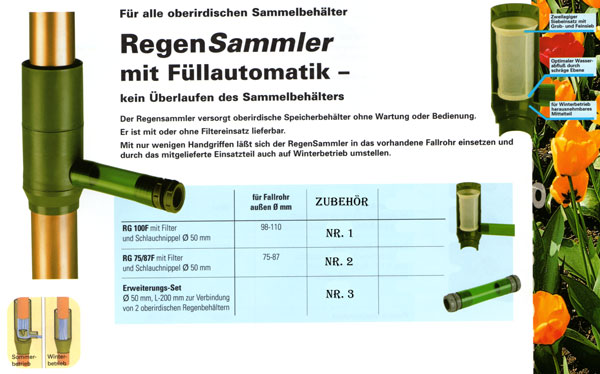 Regensammler und Zubeh�r