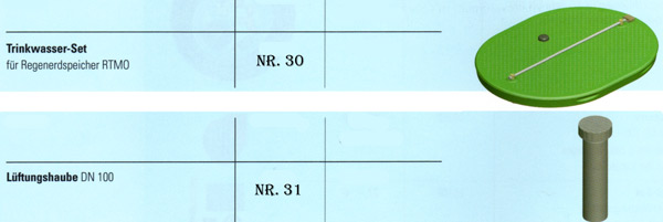Zubeh�r Regenwasserauffangbeh�lter RTMO
