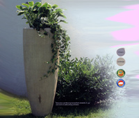 Wasserbeh�lter mit Pflanzschale