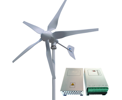 Windturbine f�r Windkraft 3000 Watt und 24 Volt mit Laderegler und Shunt